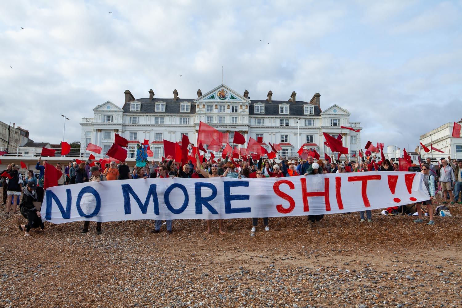 Clean Water Action Protest on St Leonards Beach